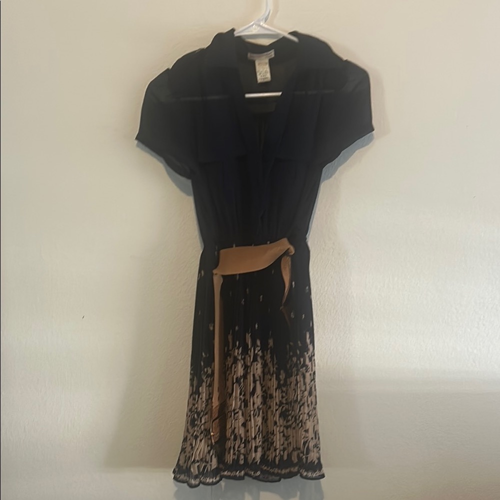 A'gaci Black Cowl Neck Midi Sundress